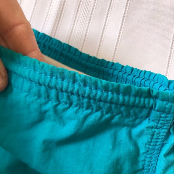 Vtg Teal Nike Embroidered Swimming Trunks - Picture 12 of 13
